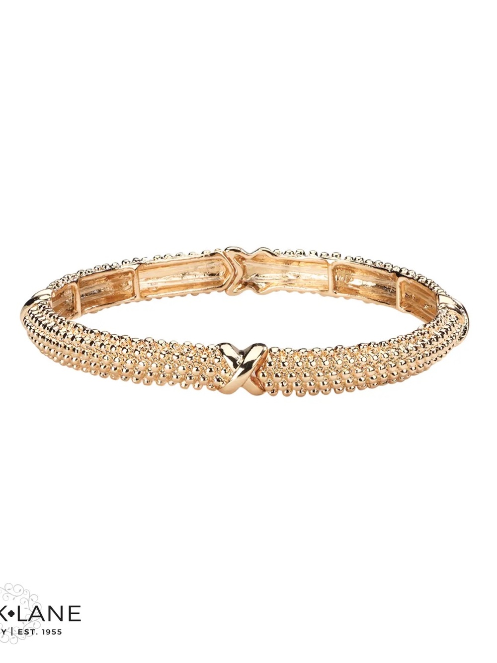 RICA Gold Beaded Knot Bangle Bracelet | Bestseller | NEW